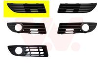 Ventilatiegrille, bumper ** Equipart ** VAN WEZEL, Inbouwplaats: Rechts voor, u.a. fÃ¼r VW