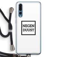 Negenduust vierkant: Huawei P20 Pro Transparant Hoesje met koord