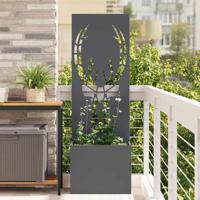Tuinplant met Decoratief Paneel Antraciet 50 x 140 cm