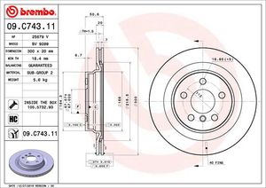 Remschijf COATED DISC LINE BREMBO, Remschijftype: Binnen geventileerd, u.a. für BMW, Mini