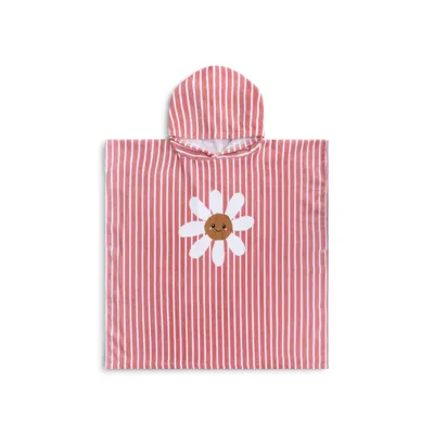 Swim Essentials Strandponcho Rood Wit Madelief