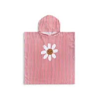 Swim Essentials Strandponcho Rood Wit Madelief