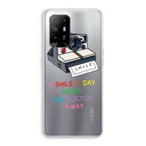 Smile: Oppo A95 5G Transparant Hoesje
