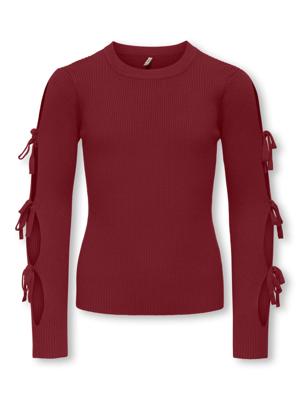 Kids ONLY winter sweater meisjes - rood - KogNatascha - gebreid