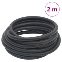 VidaXL Luchtslang hybride 0,6&apos;&apos; 2 m rubber en pvc zwart