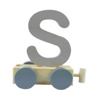 JeP kids houten treinletter S-zand