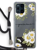 Daisies: Oppo Find X3 Transparant Hoesje met koord