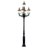 KS Verlichting Nostalgische lantaarnMonaco 5-lichts - zwart - 402 KS Verlichting Nostalgische lantaarnMonaco 5-lichts - zwart - 402