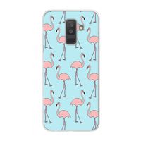 Anything Flamingoes: Samsung Galaxy A6 Plus (2018) Transparant Hoesje
