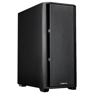 Chieftec AS-02B-OP Midi-tower PC-behuizing Zwart 1 voorgeïnstalleerde ventilator