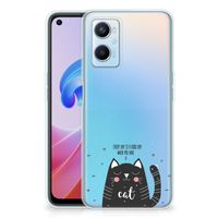 OPPO A96 | OPPO A76 Telefoonhoesje met Naam Cat Good Day - thumbnail