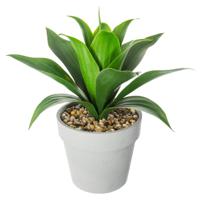 Atmosphera Aloe Vera kunstplant in pot van cement 34 cm   -