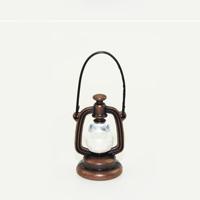 Retro olie lamp Doll House miniatuur keuken woonkamer accessoires kinderen rol spelen speelgoed (rood koper)