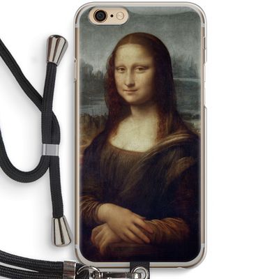 Mona Lisa: iPhone 6 / 6S Transparant Hoesje met koord