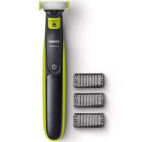 Baardtrimmer - PHILIPS - Oneblade QP2724/10 - 3 opzetstukken (1/3/5 mm) meegeleverd - snoerloos oplaadbaar - Groen/Zwart