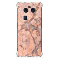 OPPO Find X6 Anti-Shock Hoesje Marmer Oranje