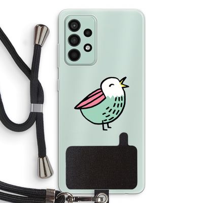 Birdy: Samsung Galaxy A52s 5G Transparant Hoesje met koord