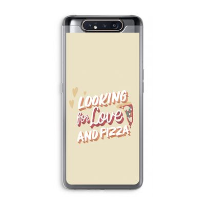 Pizza is the answer: Samsung Galaxy A80 Transparant Hoesje
