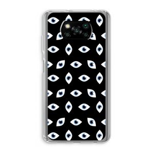 Eyes pattern: Xiaomi Poco X3 NFC Transparant Hoesje
