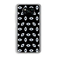 Eyes pattern: Xiaomi Poco X3 NFC Transparant Hoesje