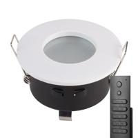 18x LED inbouwspots Barcelona - Wit - 4 Watt 345 lumen - 2700K warm wit - IP44 waterdicht - GU10 - Dimbaar - met dimmer en afstandsbediening - Voor badkamer