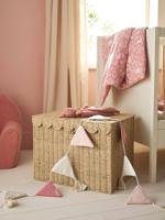 Opbergmand XL koffer in papieren koord FESTON beige Opbergmand XL koffer in papieren koord FESTON beige
