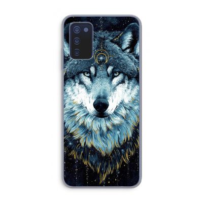 Darkness Wolf: Samsung Galaxy A03s Transparant Hoesje