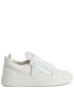 Giuseppe Zanotti baskets à effet embossé - Blanc - thumbnail