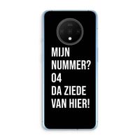 Da ziede van hier - Zwart: OnePlus 7T Transparant Hoesje