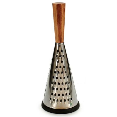 RVS rasp conisch 3-zijdig met houten handvat 35 cm