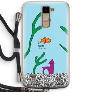Aquarium: LG K10 (2016) Transparant Hoesje met koord