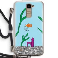 Aquarium: LG K10 (2016) Transparant Hoesje met koord