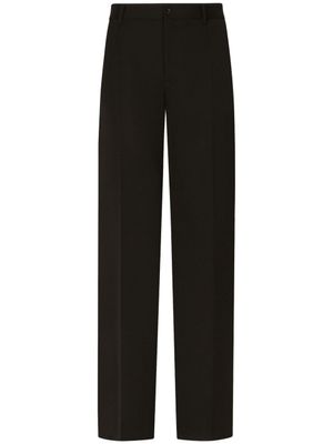 Dolce & Gabbana pantalon de costume à plis marqués - Noir