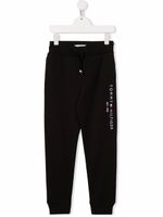 Tommy Hilfiger Junior pantalon de jogging à logo brodé - Noir