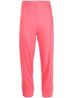 Stella McCartney pantalon de jogging zippé à taille élastiquée - Rose