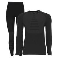 STAPP Heat Thermoset Heren Merino Wol - Thermoshirt + Thermolegging - Zwart-L