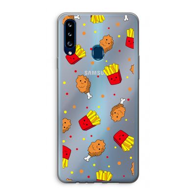 Chicken 'n Fries: Samsung Galaxy A20s Transparant Hoesje