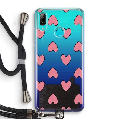 Ondersteboven verliefd: Huawei P Smart (2019) Transparant Hoesje met koord