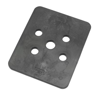 Gebr. Bodegraven hogedrukplaat 5mm - 100x120mm - ABS