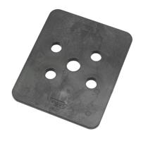 Gebr. Bodegraven hogedrukplaat 5mm - 100x120mm - ABS