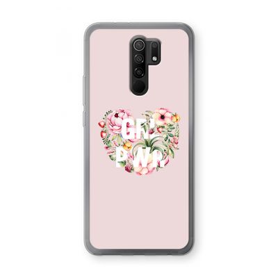 GRL PWR Flower: Xiaomi Redmi 9 Transparant Hoesje