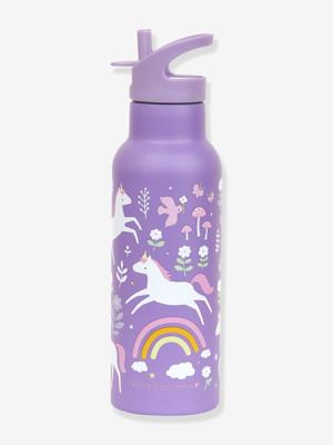 Roestvrijstalen fles voor meisjes EEN LITTLE LOVELY COMPANY UNICORN 500 ml lavendel
