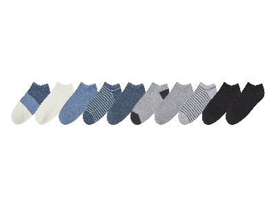 esmara 10 Paar kinder sokken (wit/blauw/grijs/marineblauw, 39/42)