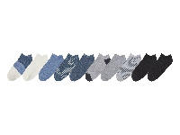 esmara 10 Paar kinder sokken (wit/blauw/grijs/marineblauw, 39/42)