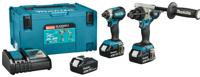 Makita DLX2550TJ 18v Combiset DHP492 (Klop)boor-/schroefmachine + DTD153 Slagschroevendraaier (3x 5.0Ah accu en lader) in Mbox - DLX2550TJ