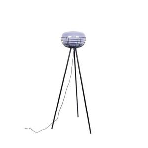 Zuiver Smokey Vloerlamp| Staande driepoot lamp Zwart