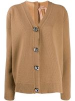 Nº21 cardigan oversize à col v - Tons neutres