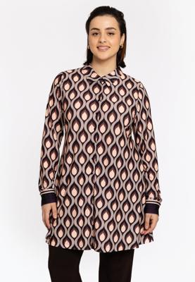 Yoek A-lijn blouse GOCCIA | Paars | Maat 42/44