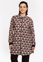Yoek A-lijn blouse GOCCIA | Paars | Maat 42/44