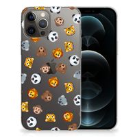 TPU bumper voor iPhone 12 Pro Max Dieren Emojis - thumbnail